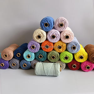 3 plis Hilo Macrame 4mm Cordon en coton Macrame de haute qualité pour Batg Knitting - Product Image 4