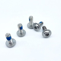 Vis de machine à tête bombée Torx à 6 lobes en acier inoxydable, vis anti-desserrage avec insert en nylon
