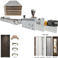 Certificat CE PVC WPC Cadre de panneau de porte 500-600 kg/h Extrudeuse en plastique directement du fabricant