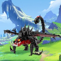 Funbuild serie de películas Deathgripper dragón modelo bloques de construcción juguete bloques de construcción juguetes para niños