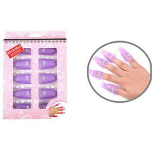 10 Uds. De pinzas para quitar esmalte de uñas en Gel, Set de herramientas de manicura, pinzas de plástico acrílico, reutilizables - Product Image 5