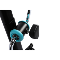 Mini-vélo d'exercice portable en acier, pédalier d'entraînement, capacité 120 kg, pour usage domestique, machine d'entraînement mains et pieds pour personnes âgées et d'âge moyen