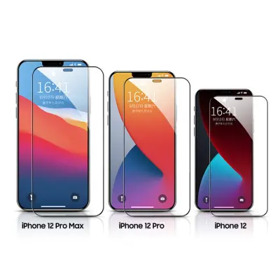 Pelindung Ponsel Langsung Memasok Pelindung Layar Kaca Tempered Bening untuk Iphone 12 9H Film Tempered Glass Transperant