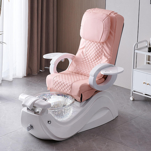 Fauteuil de pédicure électrique inclinable, fauteuil de massage pour les pieds, 7 couleurs LED, mobilier de salon de manucure et spa - Product Image 2