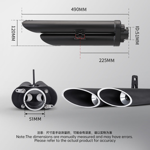 Sistema de Escape Completo Slip-On de Alta Calidad para YZF-<span class=keywords><strong>R1</strong></span> con Tubo Intermedio de Doble Orificio y Silenciador 2007-2008 Sistema de Escape Doble <span class=keywords><strong>R1</strong></span> - Product Image 3