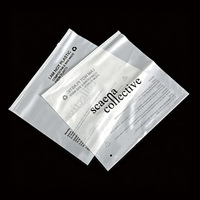 Sac de rangement givré à fermeture éclair pour vêtements, sac d'emballage personnalisé avec logo, sac de rangement en plastique recyclable pour chaussures, chaussettes, maillots de bain