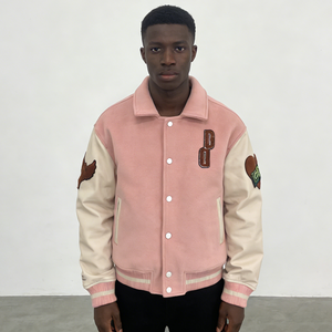Veste Varsity Letterman En Laine Et Cuir Véritable - Taille Du XS Au 4XL, Rouge/noir, Neuf Avec étiquettes, Fait Main