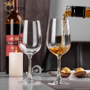 Jingyue 350ml calici in vetro calici a stelo lungo trasparente in cristallo di vino rosso per regalo per festa di nozze - Product Image 2