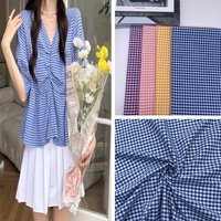 Tissu de chemise en coton 100% rayé Vichy, technique de tissage de fil teint, pour un style uni écologique