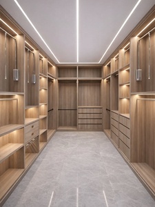 Armoire en <span class=keywords><strong>bois</strong></span> massif, système de dressing, organisateur de vêtements, armoire de chambre personnalisée, dressing intégré - Product Image 3
