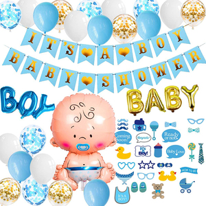 <span class=keywords><strong>Kit</strong></span> per Festa di Compleanno Neonato 'It's a Boy' Blu a Prezzo di Fabbrica Nicro, Accessori per Foto Baby Shower, Decorazioni per Rivelazione del Sesso - Product Image 1