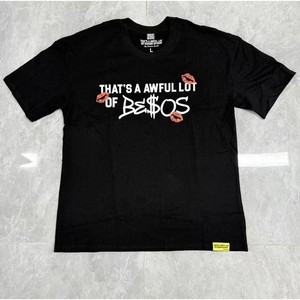 That's A Awful Lot Of Be$os T-Shirt pour hommes, vêtements décontractés en coton noir - Product Image 3