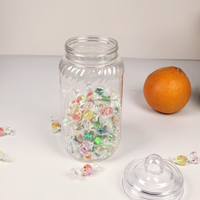 Bocaux en plastique de 26,5 oz pour le stockage de bonbons, aliments, artisanat, jouets, emballages pour bonbons, noix, bouteilles en plastique