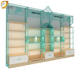 Étagères de magasin pour enfants, présentoirs pour magasin de bébé, meubles pour vêtements d'enfants, aménagement de magasin de chaussures pour enfants, design de magasin - Product Image 1