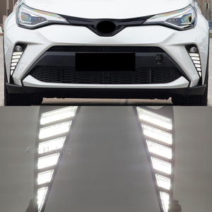Feux antibrouillard LED pour voiture, couvercle de phare antibrouillard DRL pour <span class=keywords><strong>Toyota</strong></span> C-HR <span class=keywords><strong>CHR</strong></span> 2020 2021 <span class=keywords><strong>2022</strong></span> 2023 avec clignotant jaune et feux de jour - Product Image 6