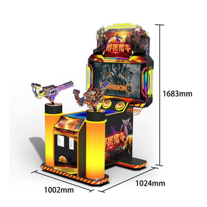 Dark Hinter Arcade Machine de tir pour enfants à pièces Jeu interactif parent-enfant <span class=keywords><strong>2</strong></span> personnes Espagnol - Product Image 6