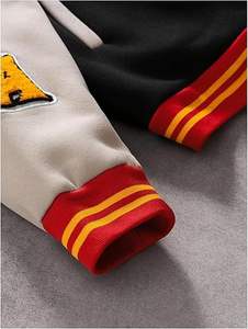 <b>Vintage</b> <b>Varsity</b> <b>Jacket</b> Unisex Hip Hop Embroidery Cross Flame Patch Letterman <b>Jacket</b> Retro Harajuku Style Custom Bomber <b>Jacket</b> - Product Image 4