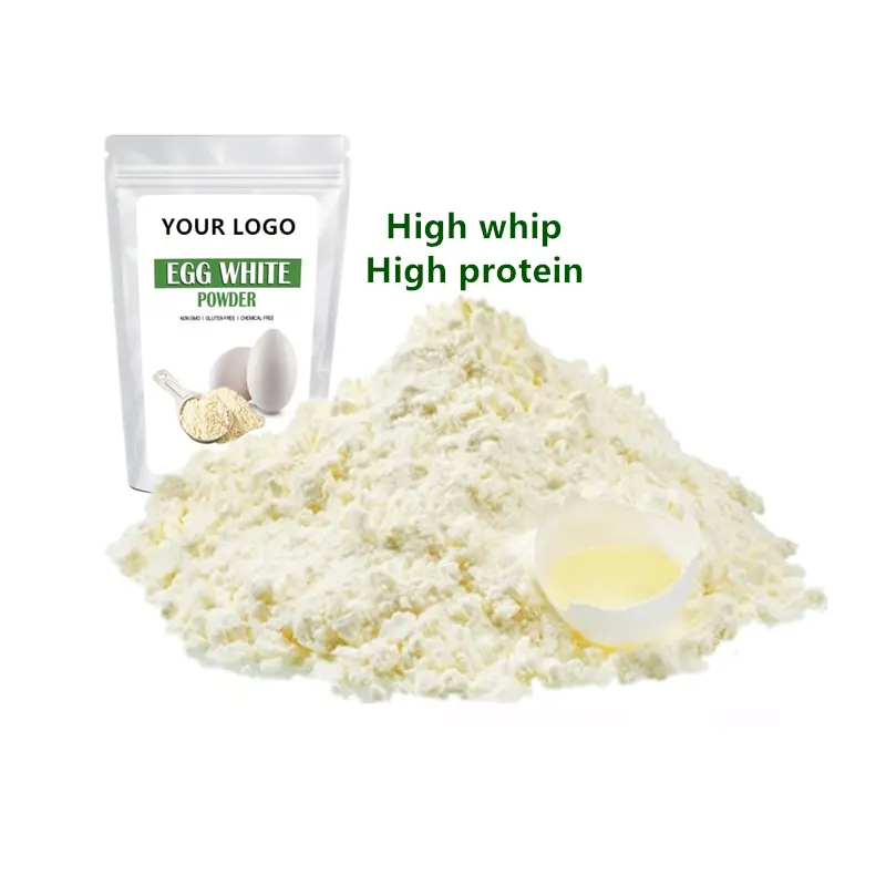 High Gel And High Whip Food Grade Egg White Powder With Factory Price