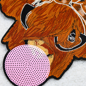Fashion Head Animal Cartoon Embroidered Patch Supplies For <b>Jacket</b> Bags Jeans Backpack Clothes <b>Sequin</b> Patches Characters - Product Image 2