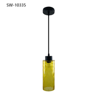 Lustre nordique pour salle à manger, lampe de chevet simple pour salon et chambre à coucher, lustre moderne minimaliste à tête unique en verre