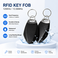 Porte-clés RFID 125 KHZ en ABS avec puce 2/UID, étanche, pour contrôle d'accès hôtelier et professionnel