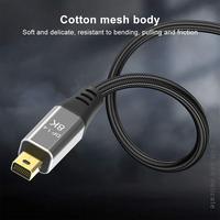 Cable Mini DP Macho a Macho con Revestimiento de Nailon/PVC para Monitores y Pantallas de Computadora, Transmisión de Video con Resolución 8K