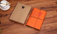 Carnet de voyage vintage en cuir à couverture souple, papier intérieur kraft vierge, A7, A6, A5, taille d'usine, vente en gros