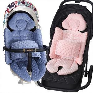 Almohadilla de algodón para <span class=keywords><strong>cochecito</strong></span> de bebé, cojín de vientre a vientre, patrón sólido, tipo universal, accesorio para caminar para bebés en otoño e invierno - Product Image 1