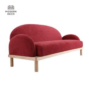Giữa Thế Kỷ Hiện Đại Sofa Với Chân Gỗ Nhung Đồ Nội Thất Cổ Điển Retro Cổ Điển Hoàng Gia - Product Image 4