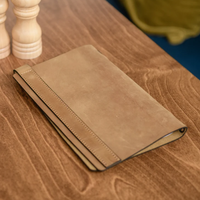 Couverture de menu en cuir PU personnalisée Cafe Bar Restaurant Menu Holder Personnalisation du logo personnalisé