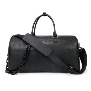 Factory Customized Wholesale Large Capacity Portable PU Leather zippered travel <b>bags</b> men's travel shoulder <b>bags</b> - Product Image 2