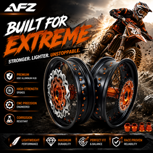 Rueda Delantera Supermoto de 17 Pulgadas para <span class=keywords><strong>FS</strong></span> <span class=keywords><strong>450</strong></span> <span class=keywords><strong>2023</strong></span>, Aleación de Aluminio CNC Anodizado, Personalizable, Piezas para Motocicleta de Carreras y Cross - Product Image 1