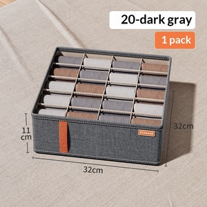 Modern Cationic Wardrobe Drawer-style Rectangular Mesh Underwear <strong>Bra</strong> Storage <strong>Organizer</strong> Foldable <strong>Stackable</strong> Compartments Clothing - Product Image 2