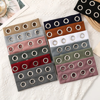 Serre-têtes larges en tissu ajouré de style européen et américain, avec œillets métalliques ronds, élastiques, type turban, extensibles, vente en gros