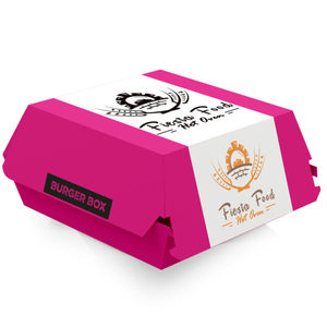 フルカラーCMYKオフセット印刷 バーガーボックス カスタム 高品質紙製ハンバーガーボックス - Product Image 1
