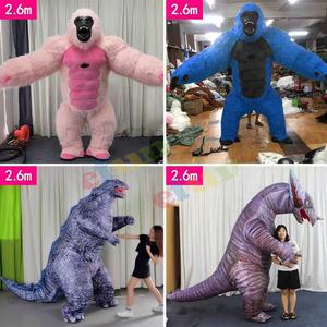 Efun yüksek kalite Cosplay dev Gorilla şişme kral Kong maskot kostüm 2m 2.6m 3m ucuz şişme Gorilla çizgi film kostümü - Product Image 3