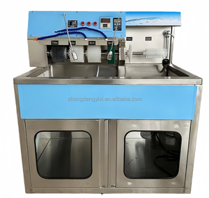 Lave-chaussures semi-automatique avec brosse et essoreuse, grande capacité, pour 60 paires de chaussures - Product Image 2