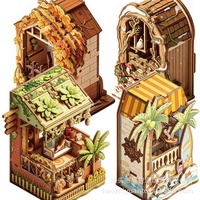 Puzzle 3D en bois unisexe, blocs de construction de maisonnettes, modèle de maison DIY, jouet cadeau, moins de 50 pièces, à partir de 14 ans