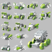 Kit de robots électriques 16 en 1 pour enfants, apprentissage STEM, science, puzzle créatif, bricolage, ensemble de jouets de construction pour enfants