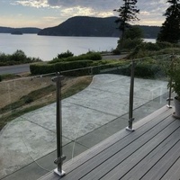 Balustrades de sécurité en acier inoxydable et verre de haute qualité pour balcons et escaliers extérieurs, poteaux de main courante
