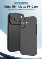 Coque super fine en PP mat de 0.5mm pour iPhone 17 Pro 17 Air 17 Pro Max Découpes précises Design minimaliste pour iPhone 17 Coque fine