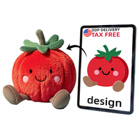 Vente directe d'usine peluche tomate personnalisée valeur émotionnelle en peluche légume pacifier poupée en peluche personnalisée