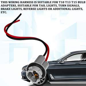 T10 T13 T15 車用ランプホルダー LED電球ベースアダプター 車用LEDライト ラバーソケット メスコネクター 車用ライトソケットアクセサリー - Product Image 3