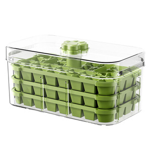 Ice Cube Mold <b>Press</b> Type With Storage Box Food Grade Plastic Cube Ice Maker For Home Use Family - Product Image 5