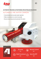 Tanda WCR-20 Canon à incendie électrique télécommandé avec suivi automatique, débit d'eau 20L/s, rayon de protection 50m