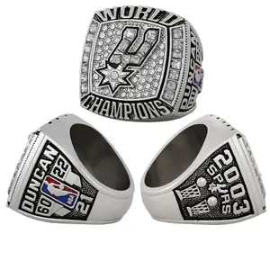 NBA 2003 San Antonio Spurs Cincin Juara Kustom Cincin Kejuaraan Pemuda Kustom Cincin Desain Kostum