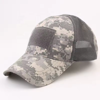 Venta al por mayor Personaje Venta caliente Personalizado Camo Hombres Bandera Parche Polo Estilo Malla Camuflaje Sombreros Gorra
