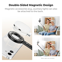 K&F Concept MS-18 - Trípode Magnético Ligero de 71 Pulgadas para Selfies, Soporte Extensible para Teléfono con Control Remoto Bluetooth