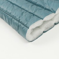 Tissu de veste ouaté d'hiver matelassé à rayures en taffetas de nylon huilé de haute qualité