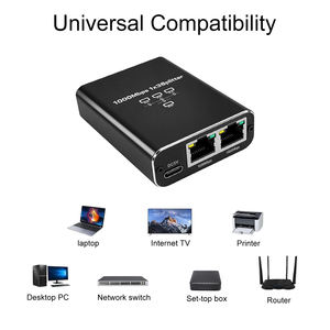 Adaptador de Red Divisor de Internet RJ45 de 1 a 3 Puertos, 1000Mbps, OEM de Fábrica, Compatible con Cables Cat 5, Cat 6 y Cat 7 - Product Image 4